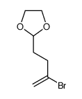 2-(3-溴-3-丁烯)-[1,3]二氧戊环结构式