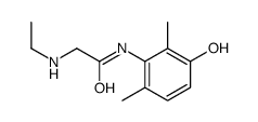 3-Hydroxy-N-desethyl Lidocaine结构式