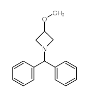 1-二苯甲基-3-甲氧基-氮杂丁烷结构式