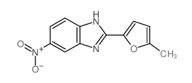 2-(5-Methyl-2-furyl)-5-nitrobenzimidazole Structure