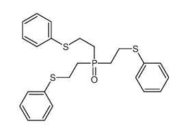2-[bis(2-phenylsulfanylethyl)phosphoryl]ethylsulfanylbenzene结构式