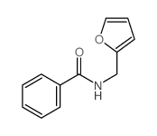 N-(2-呋喃基甲基)苯甲酰胺结构式