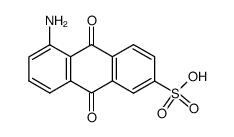 5-amino-9,10-dioxo-9,10-dihydro-anthracene-2-sulfonic acid结构式