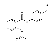 [4-(chloromethyl)phenyl] 2-acetyloxybenzoate结构式
