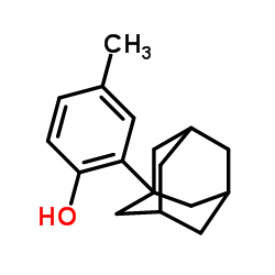 2-(1-金刚烷基)-4-甲基-苯酚结构式