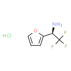 (R)-2,2,2-TRIFLUORO-1-FURAN-2-YL-ETHYLAMINE, HCL SALT structure