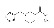 1-(thiophen-3-ylmethyl)piperidine-3-carbohydrazide Structure