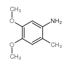 4,5-二甲氧基-2-甲基苯胺结构式