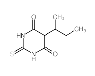 4,6(1H,5H)-Pyrimidinedione,dihydro-5-(1-methylpropyl)-2-thioxo-结构式