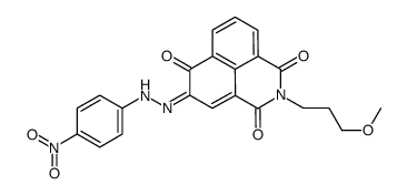 6-hydroxy-2-(3-methoxypropyl)-5-[(4-nitrophenyl)azo]-1H-benz[de]isoquinoline-1,3(2H)-dione Structure