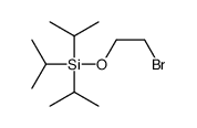 2-bromoethoxy-tri(propan-2-yl)silane结构式