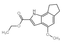 1,6,7,8-四氢-4-甲氧基环戊[g]吲哚-2-羧酸乙酯结构式