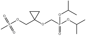 [[[1-[[(甲基磺酰基)氧基]甲基]环丙基]氧基]甲基]膦酸二异丙酯结构式