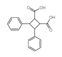 1,2-Cyclobutanedicarboxylic acid,3,4-diphenyl-结构式