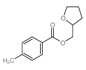 oxolan-2-ylmethyl 4-methylbenzoate结构式