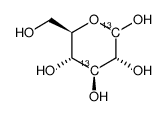 d-[1,3-13c2]glucose Structure