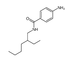 4-氨基-N-(2-乙基己基)-苯甲酰胺结构式
