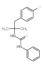 1-[1-(4-chlorophenyl)-2-methyl-propan-2-yl]-3-phenyl-thiourea Structure