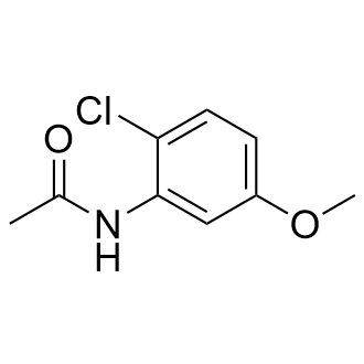 N-(2-氯-5-甲氧基苯基)乙酰胺结构式