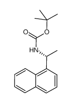 (R)-(1-(萘-1-基)乙基)氨基甲酸叔丁酯结构式