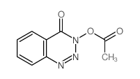 1,2,3-Benzotriazin-4(3H)-one,3-(acetyloxy)-结构式