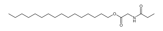 n-propionyl-glycine hexadecyl ester Structure