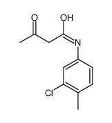 N-(3-氯-4-甲基-苯基)-3-氧代丁酰胺结构式