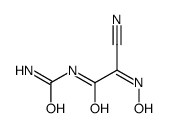 N-carbamoyl-2-cyano-2-hydroxyiminoacetamide结构式