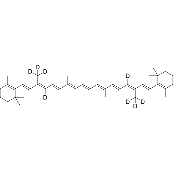 β-Carotene-d8结构式