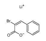 lithium (E)-2-bromo-3-phenylacrylate Structure