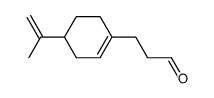 4-(1-methylvinyl)cyclohexene-1-propan-1-al结构式