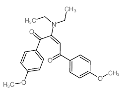 2-Butene-1,4-dione,2-(diethylamino)-1,4-bis(4-methoxyphenyl)-结构式