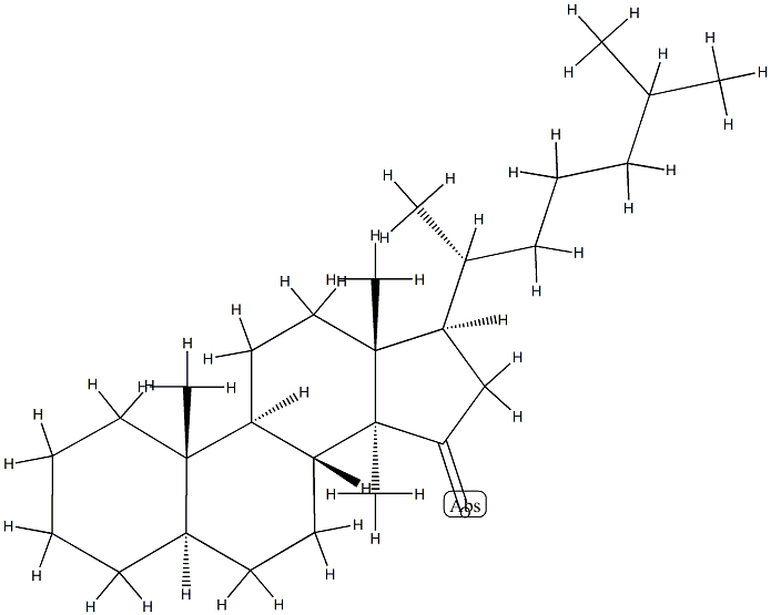 14-Methyl-5α-cholestan-15-one structure