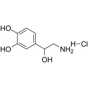 DL-Norepinephrine hydrochloride structure