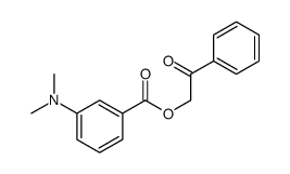 3-(Dimethylamino)benzoic acid phenacyl ester结构式