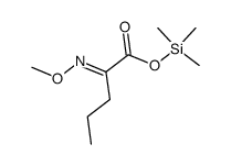 2-(Methoxyimino)pentanoic acid trimethylsilyl ester结构式