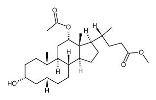 Methyl 12-acetyl-7-desoxycholate Structure