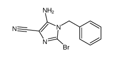 5-氨基-1-苄基-2-溴-1H-咪唑-4-甲腈结构式