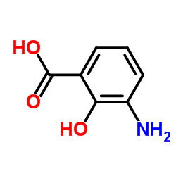 3-氨基邻羟基苯甲酸结构式