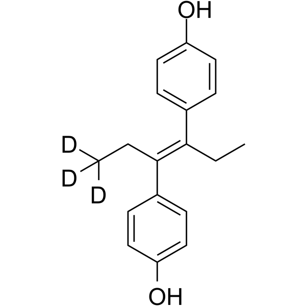 Diethylstilbestrol-d3 Structure