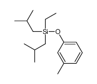 ethyl-(3-methylphenoxy)-bis(2-methylpropyl)silane结构式