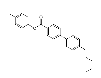 (4-ethylphenyl) 4-(4-pentylphenyl)benzoate结构式