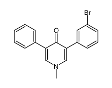 3-(3-bromophenyl)-1-methyl-5-phenylpyridin-4-one Structure