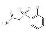 2-(2-氯苯磺酰基)硫代乙酰胺结构式