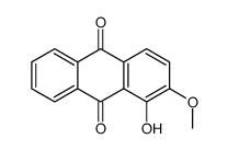 1-羟基-2-甲氧基蒽醌结构式