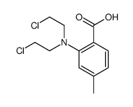 2-[Bis(2-chloroethyl)amino]-p-toluic acid结构式