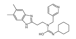 Urea, N-cyclohexyl-N-[2-(5,6-dimethyl-1H-benzimidazol-2-yl)ethyl]-N-(3-pyridinylmethyl)- (9CI) picture