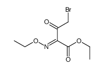 ethyl 4-bromo-2-ethoxyimino-3-oxobutanoate Structure