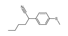 2-(p-Methylthiophenyl)hexanenitrile结构式