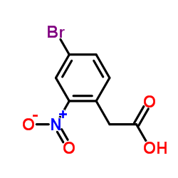 (4-Bromo-2-nitrophenyl)acetic acid Structure